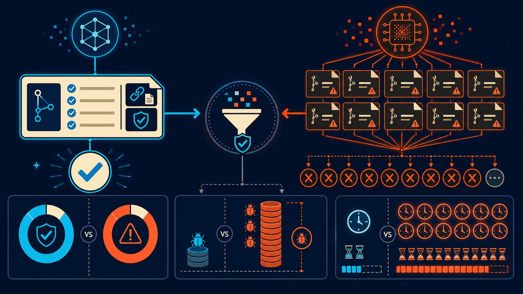 pull requests ia open source diagrama explicativo