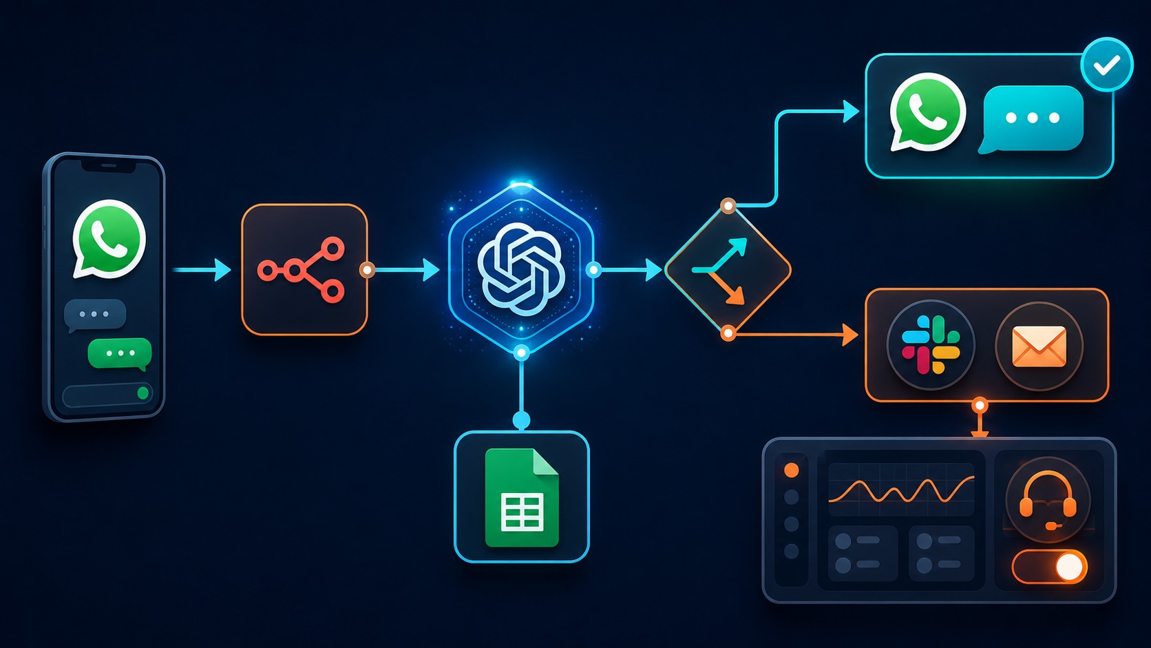 recepcionista virtual ia diagrama explicativo