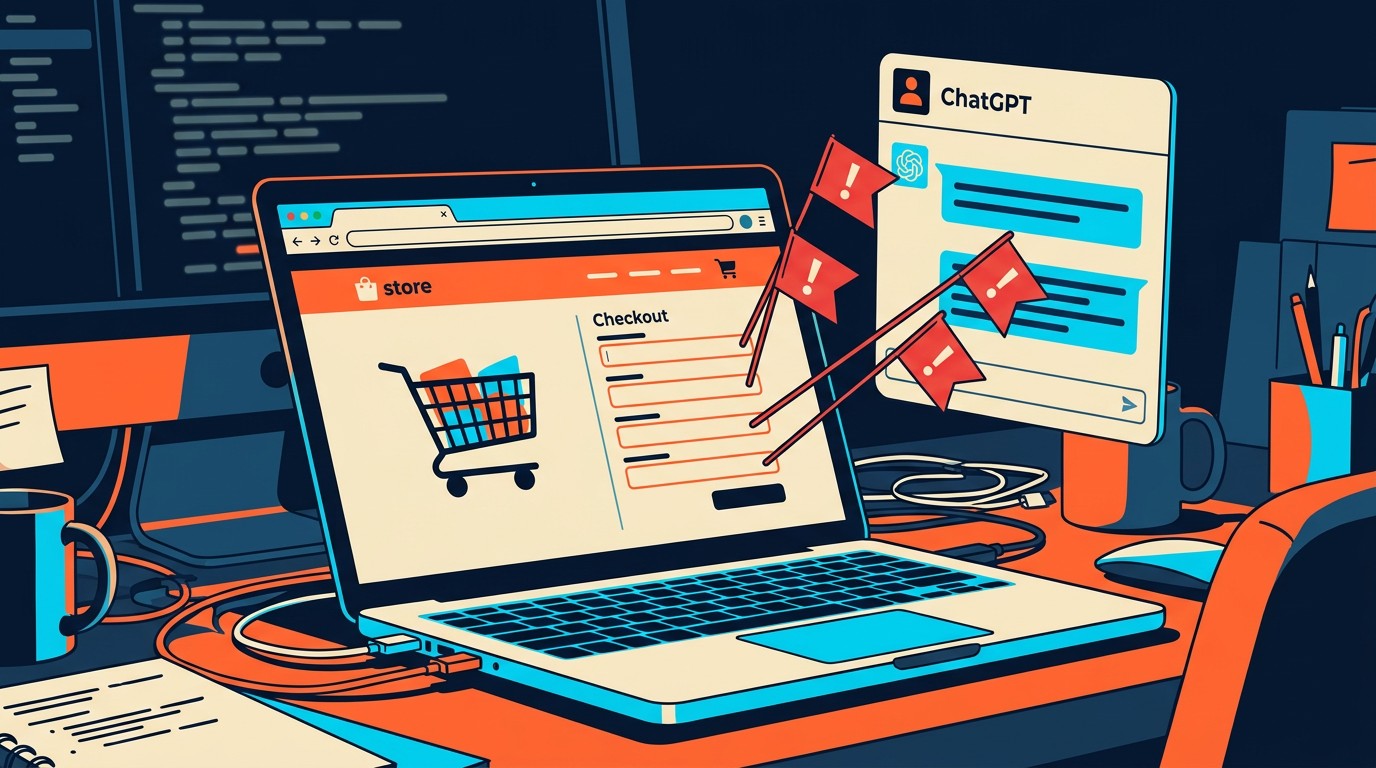 I told ChatGPT to open its own browser, go through my actual checkout flow as a confused first-time customer, and tell me every place I'd lose them. It found four. - ilustracion