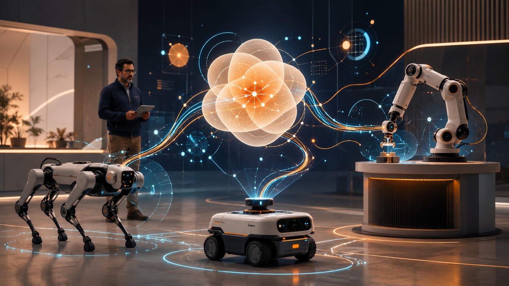 Agentes Claude para robots: Waddle Labs 2026 - ilustracion