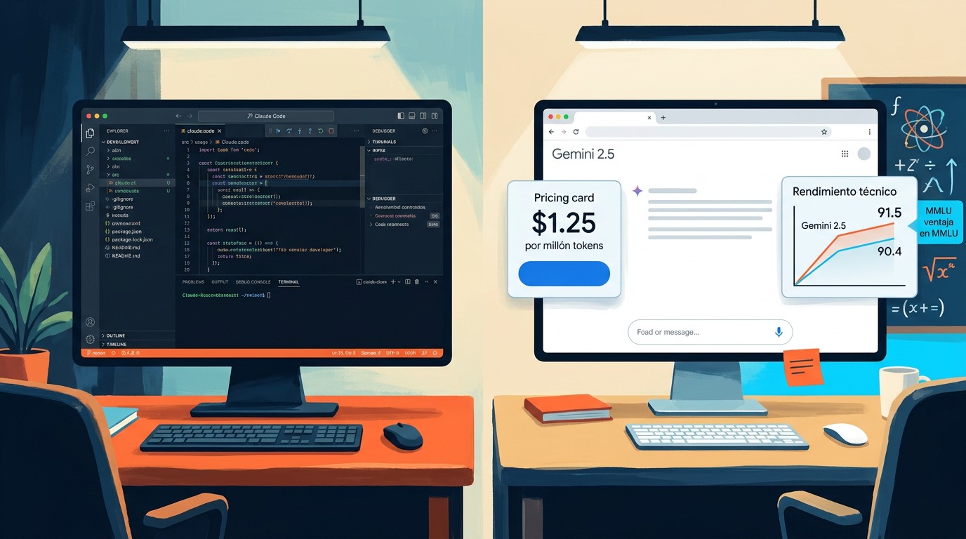 Claude Code vs Gemini 2.5: comparativa completa 2 claude code vs gemini 2.5 comparativa