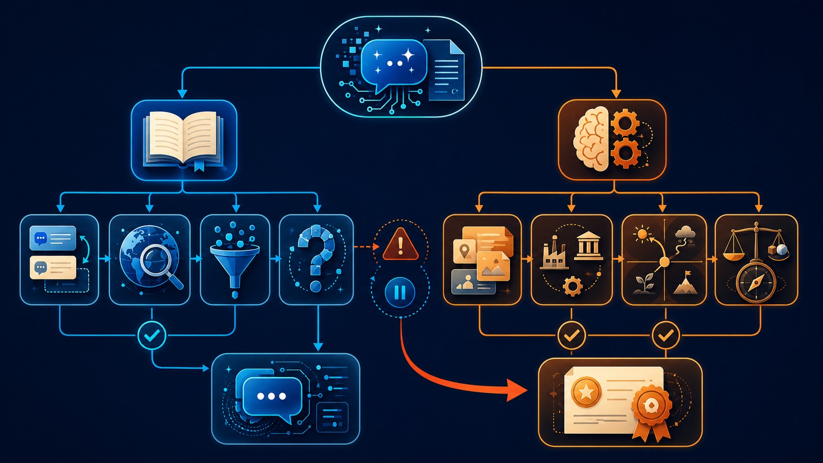 cuándo no usar chatgpt ia diagrama explicativo