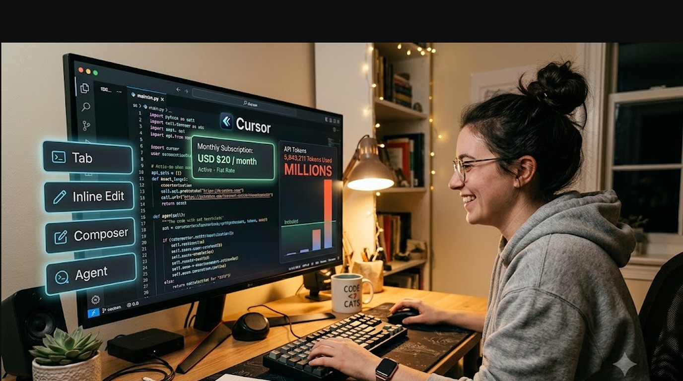 Why Cursor Is the Most Practical Choice for Beginners in Agentic Coding - ilustracion