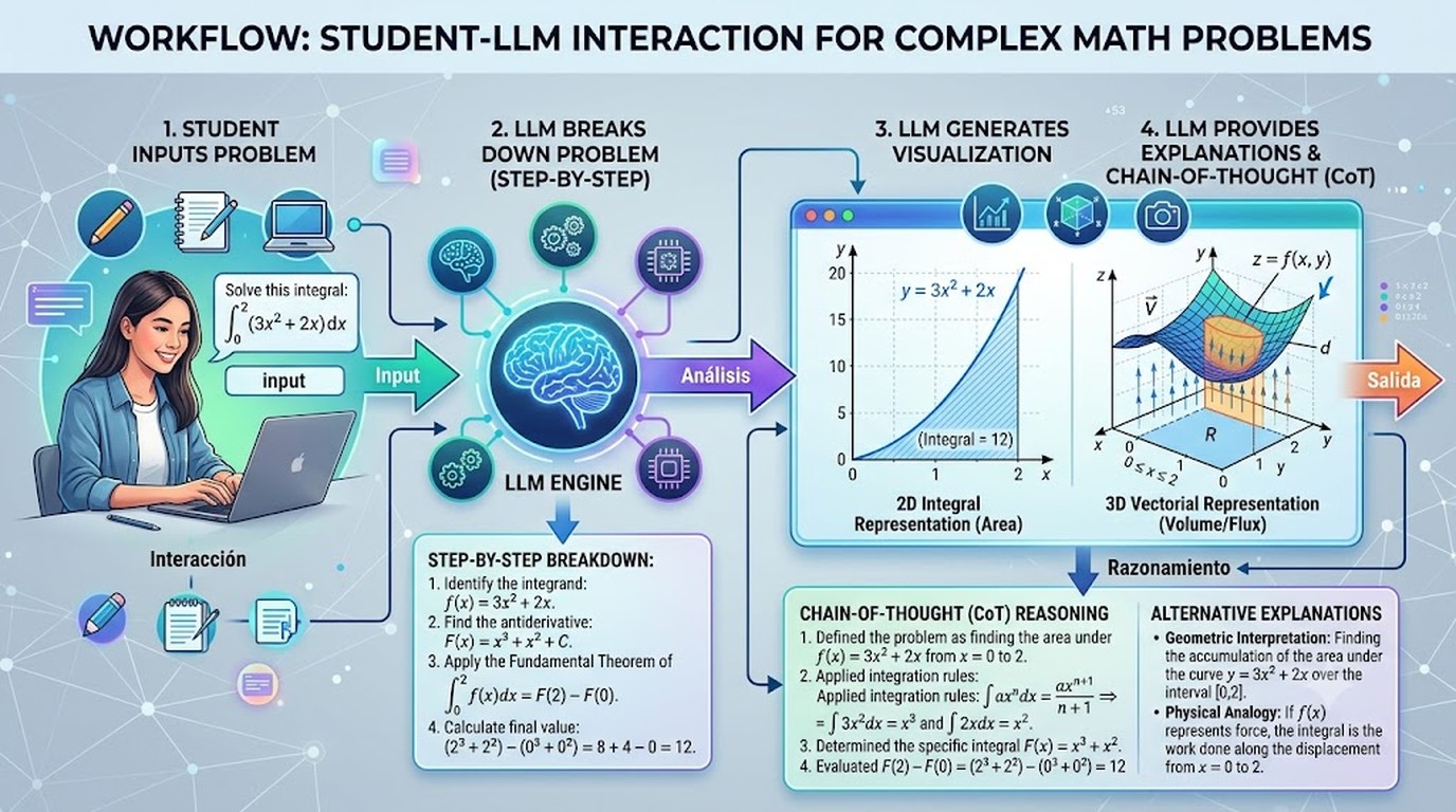 Cursos de cálculo multivariable con IA: qué sirve en 2026 2 cálculo multivariable con ia diagrama explicativo