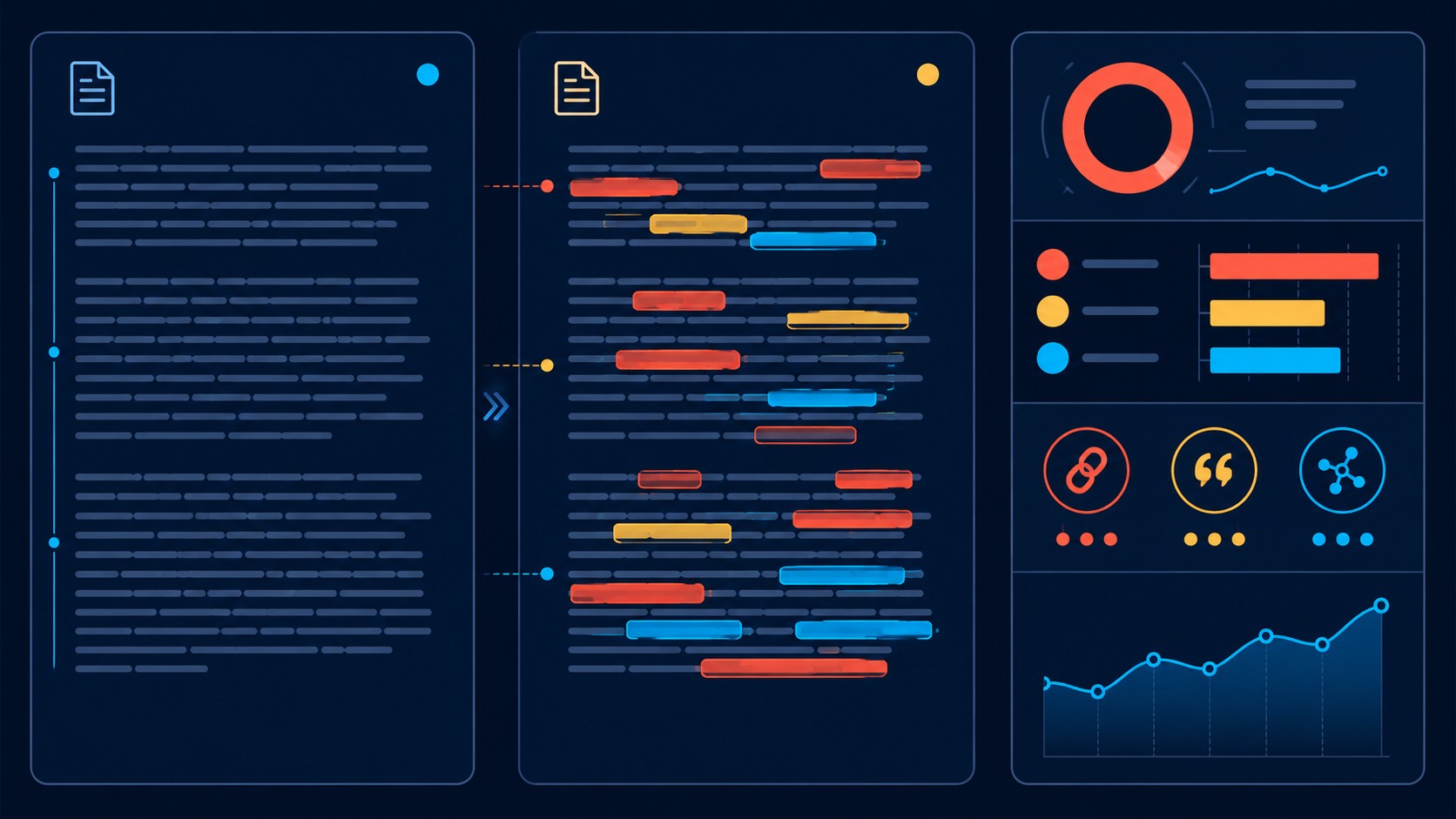 Detector de clichés LLM: caza el olor a IA en tus textos 2 detector de clichés llm diagrama explicativo