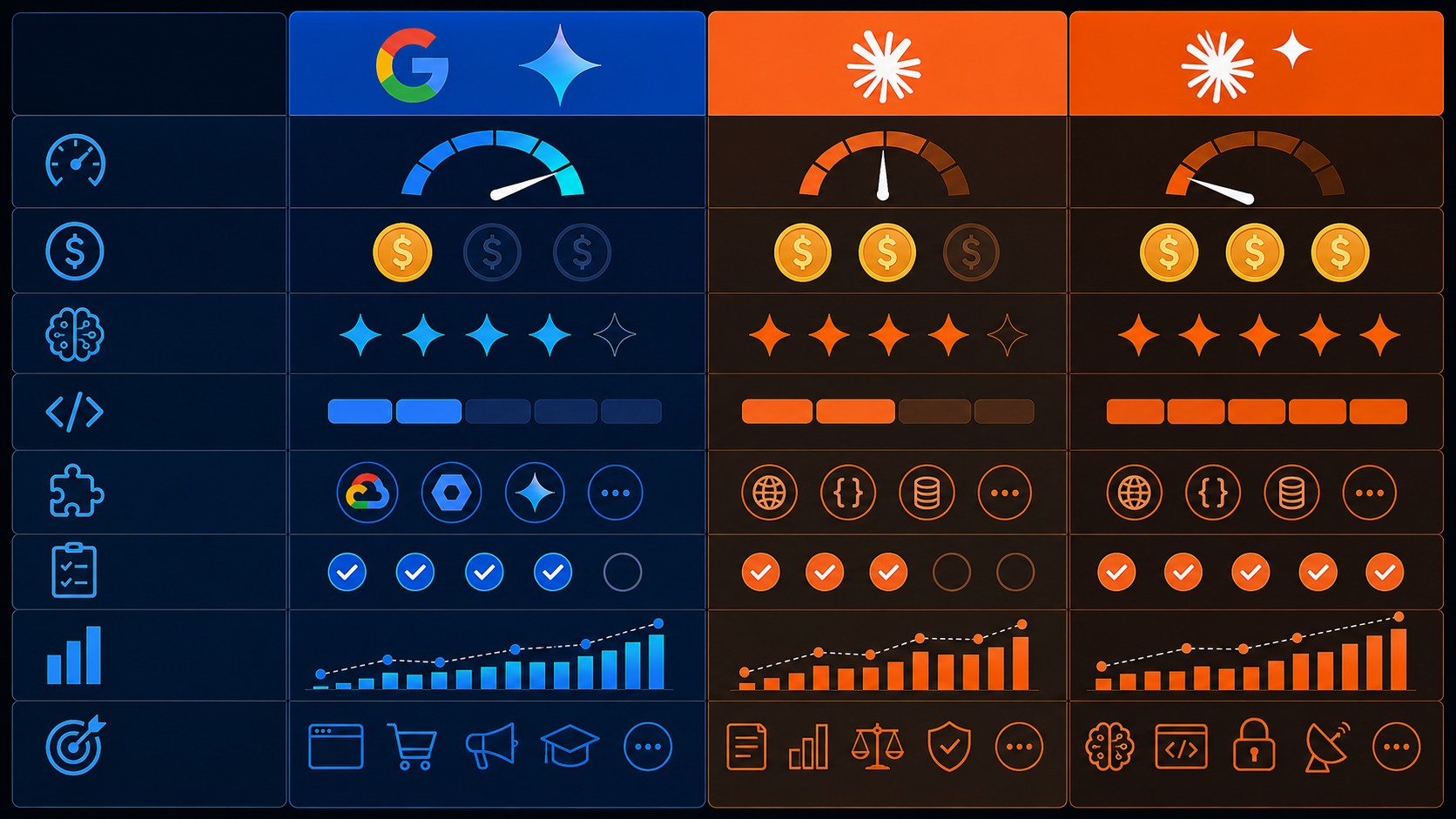 Gemini 2.5 vs Claude Api: comparativa completa 3 gemini 2.5 vs claude api tabla comparativa