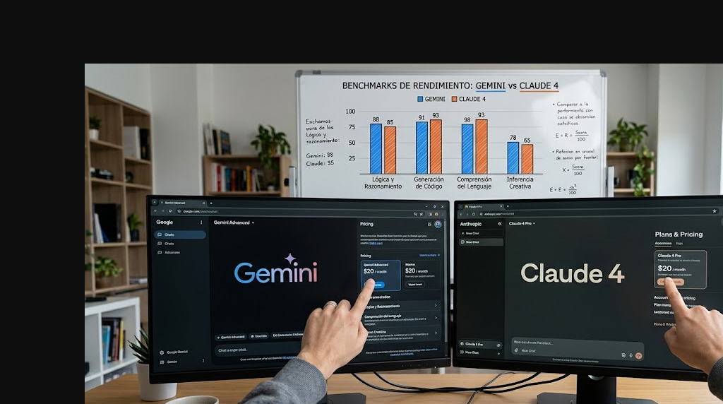 Gemini vs Claude 4: comparativa completa — ilustración