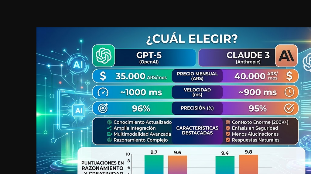 gpt-5 vs claude 3 tabla comparativa