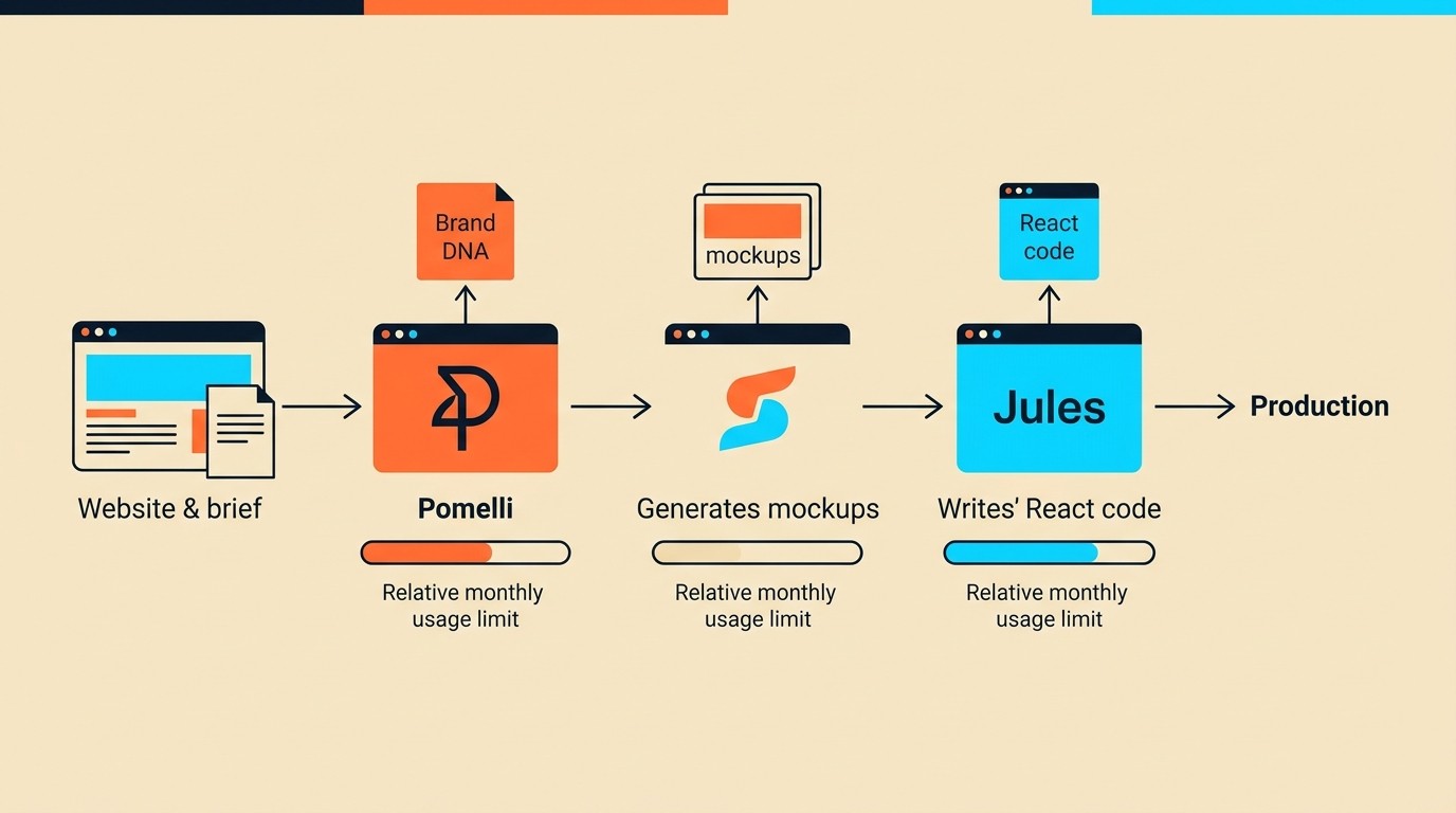 herramientas IA gratis Google diagrama explicativo