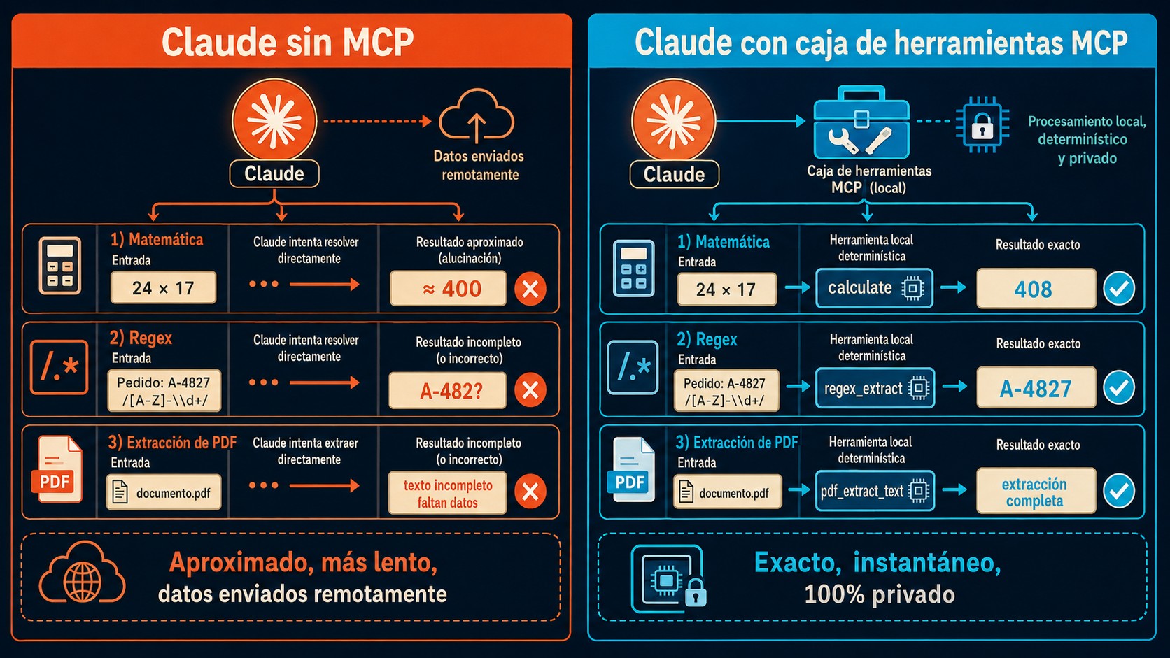 mcp server claude diagrama explicativo