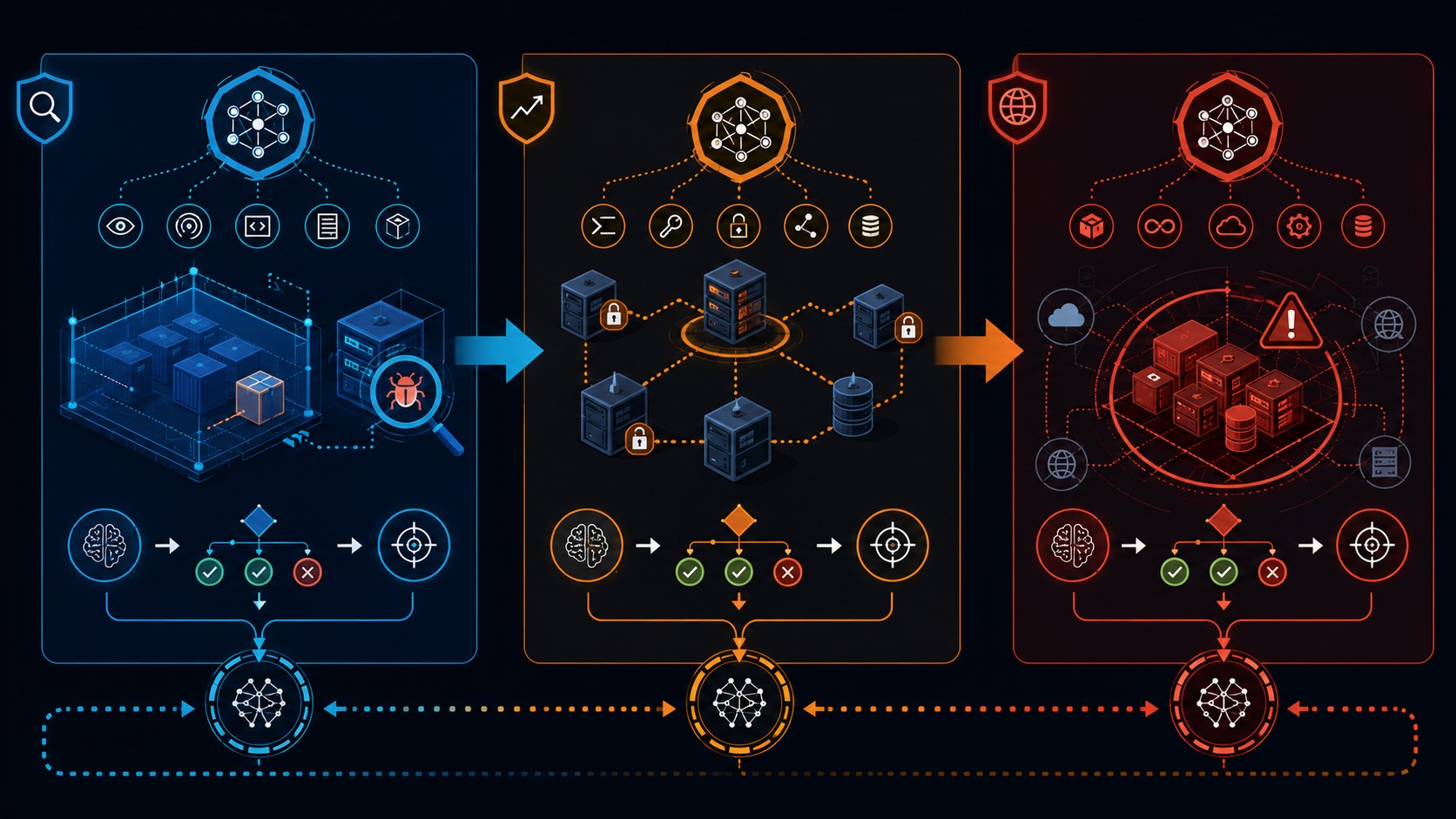 primer ciberataque autónomo ia diagrama explicativo