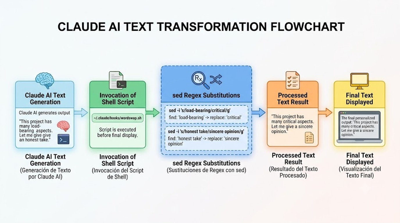 personalizar claude palabras repetidas diagrama explicativo