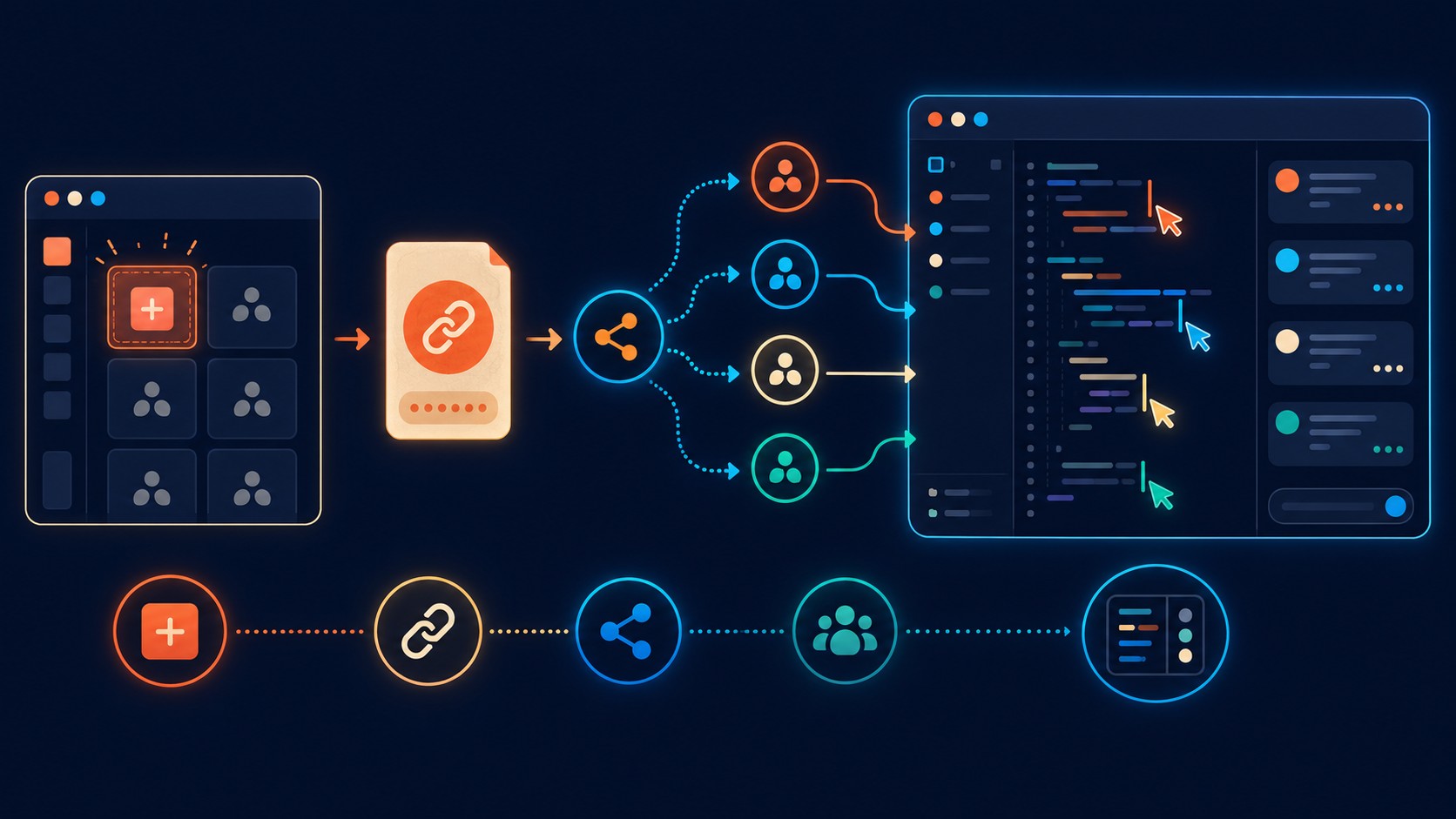 salas virtuales para amigos diagrama explicativo