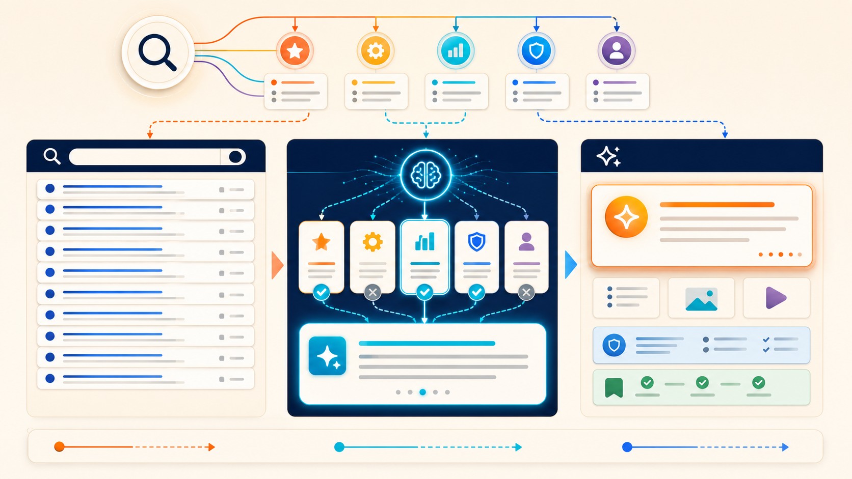 SEO para agentes de IA: resultados reales en 3 semanas 2 seo para agentes de ia diagrama explicativo