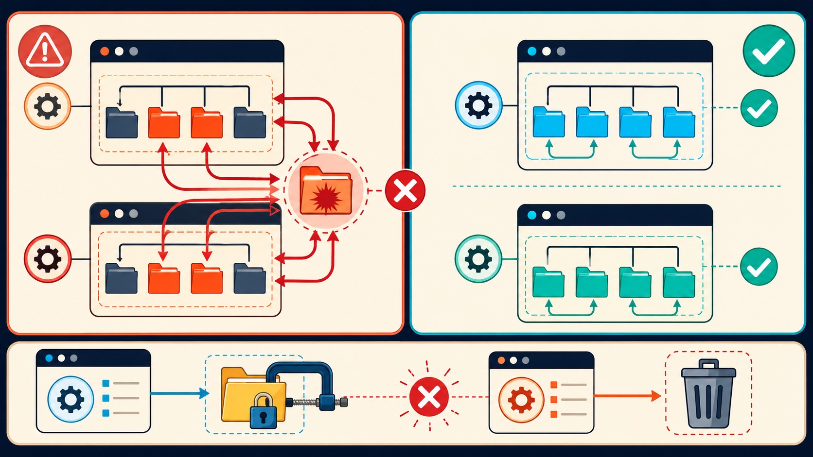 ejecutar agentes en paralelo en windows diagrama explicativo