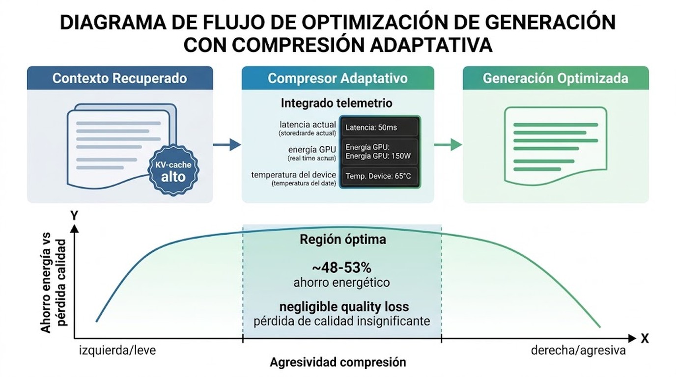 compresión adaptativa RAG edge diagrama explicativo