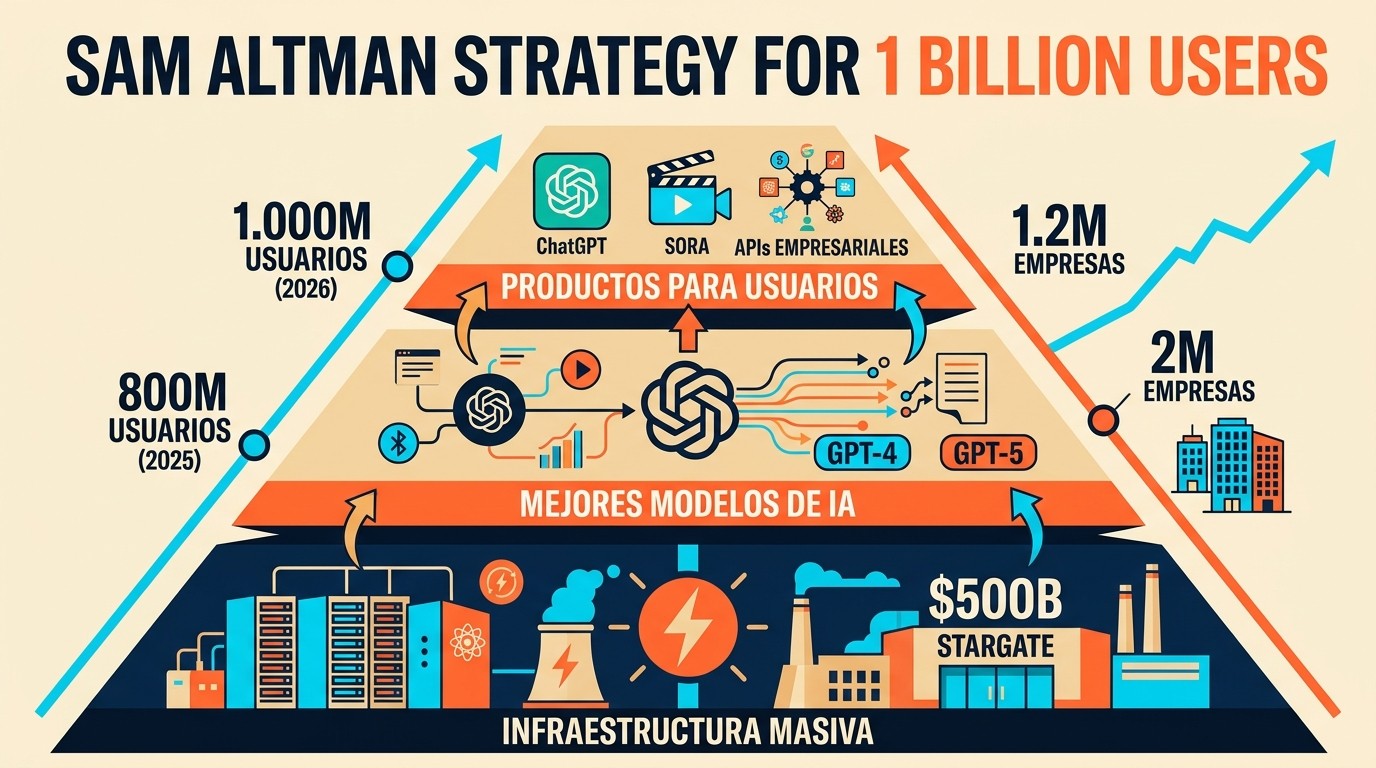 openai mil millones usuarios diagrama explicativo