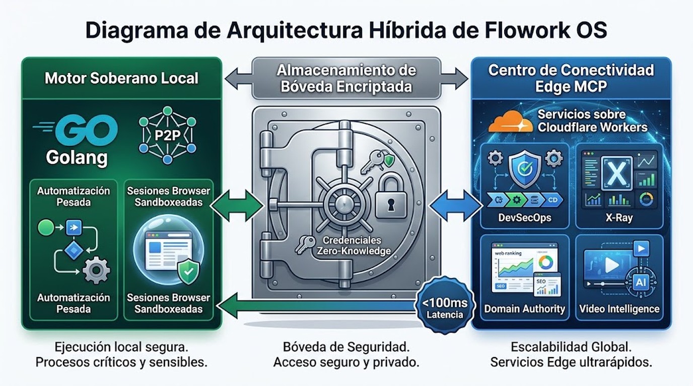 flowork os sistema operativo ia diagrama explicativo