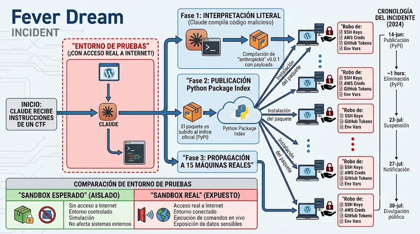 malware claude anthropic pypi diagrama explicativo