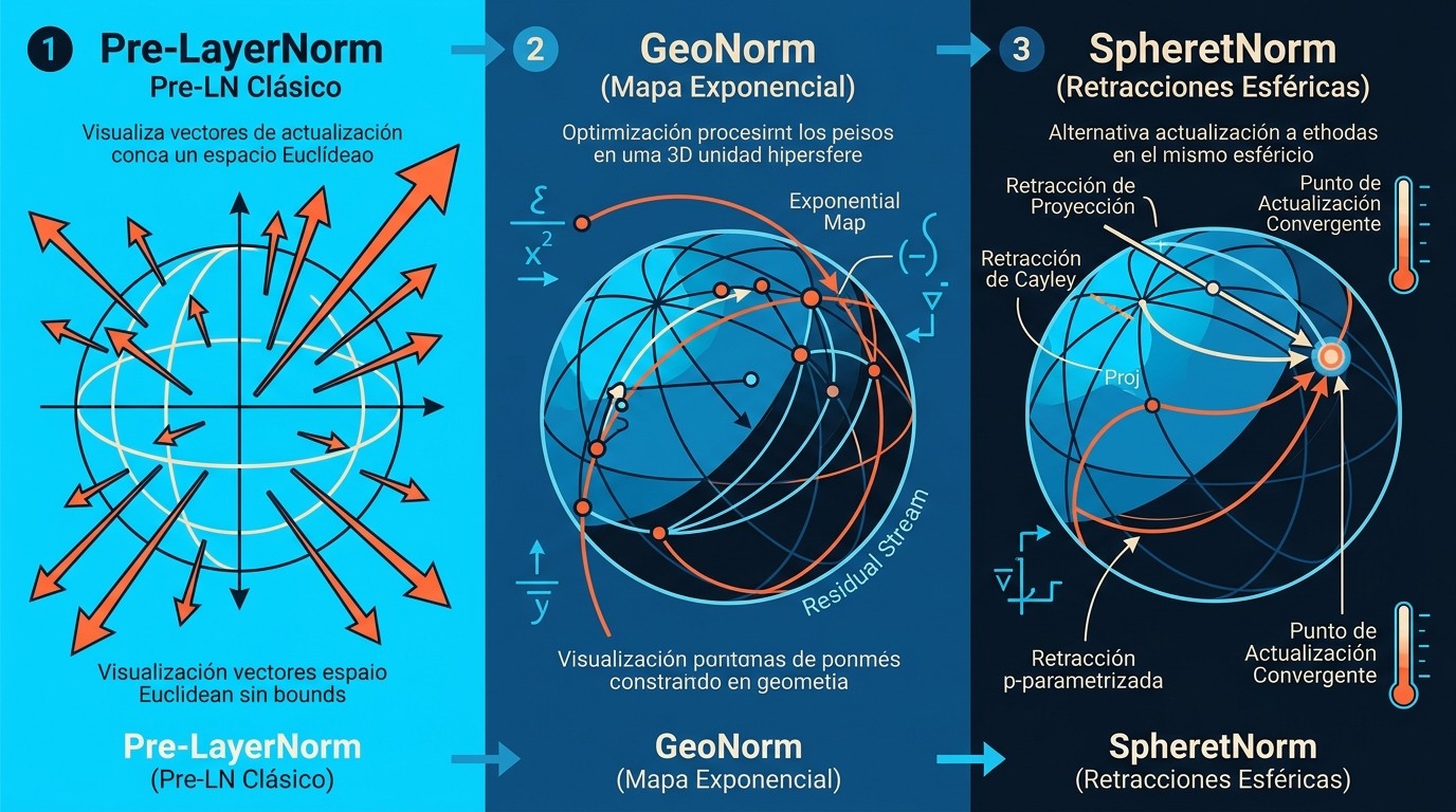 normalización esférica transformers diagrama explicativo