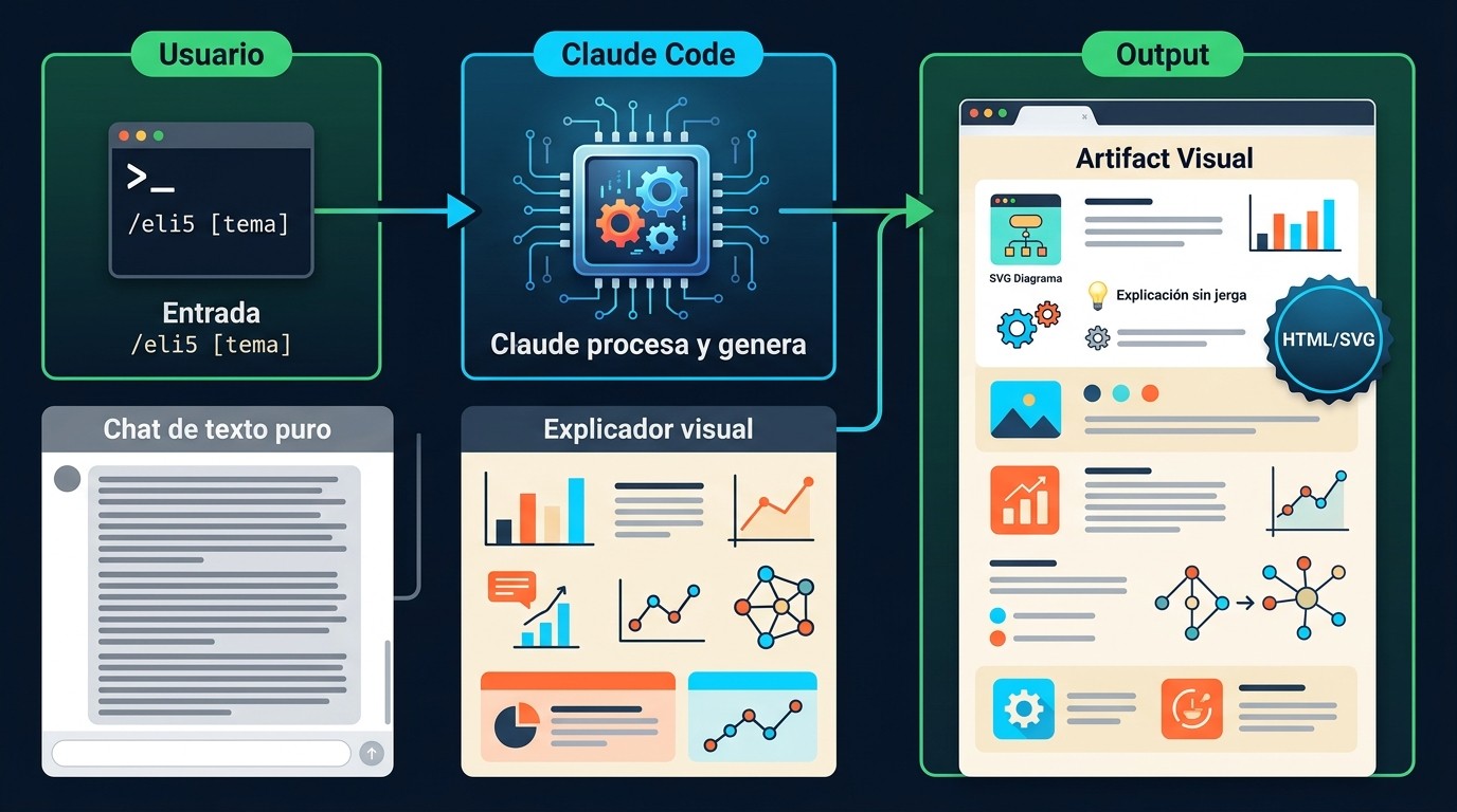 skill eli5 claude code diagrama explicativo