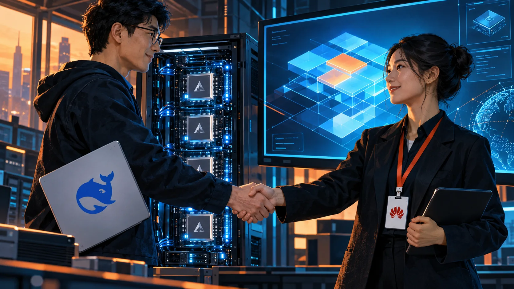 DeepSeek y Huawei presentan TileLang para chips Ascend — ilustración