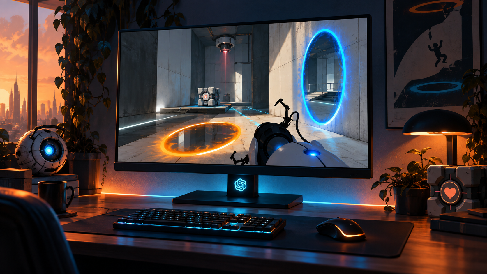 GPT-6 Astra completó Portal solo (y costó US$571) — ilustración