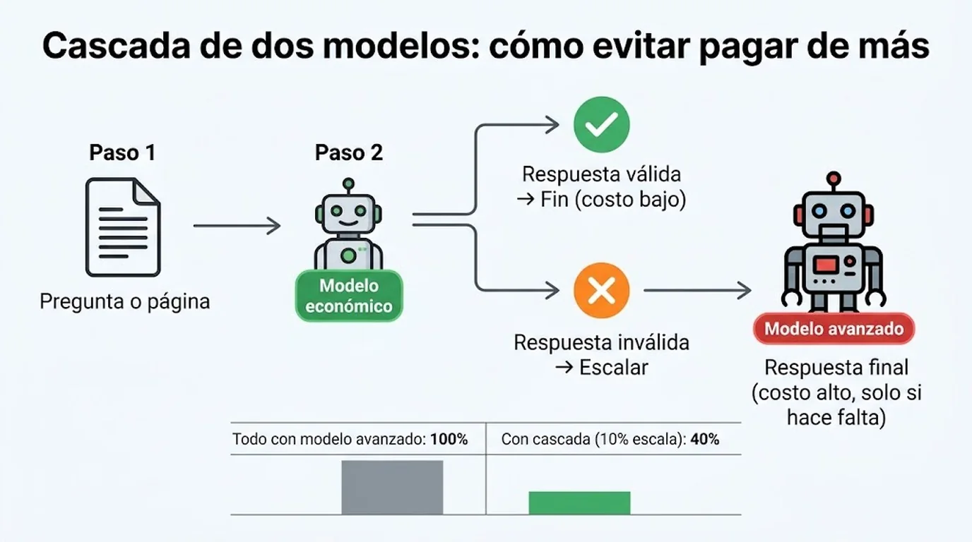 reducir costos api llm diagrama explicativo