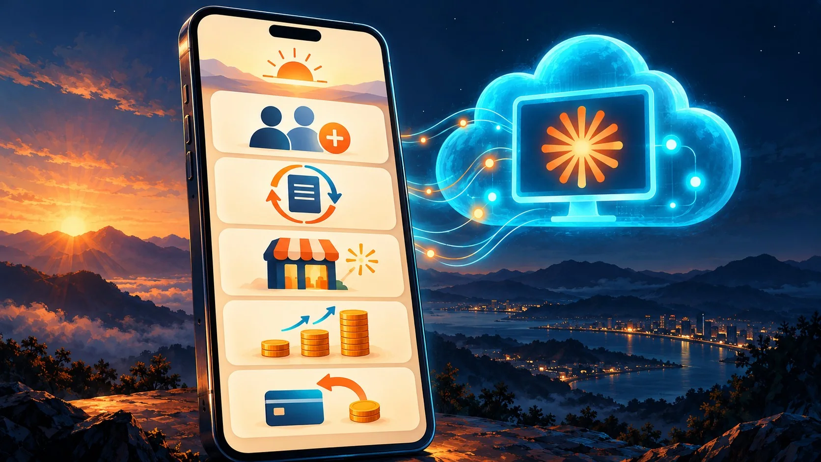 Claude Duet: así es el nuevo agente proactivo de Anthropic - A smartphone screen showing a morning brief notification list with five business items (h