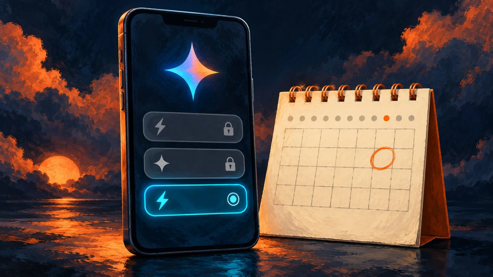 Google limita Gemini gratis: solo Flash-Lite desde el 9/10 - A smartphone screen showing the Gemini app model selector with Flash and Pro options grey