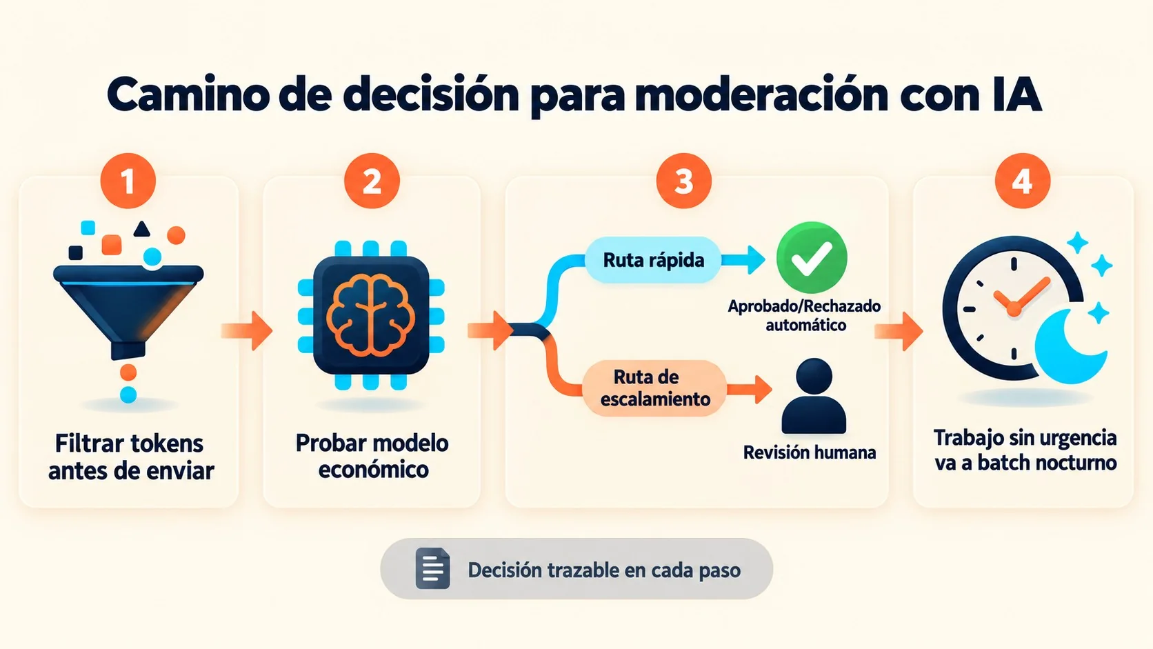 reducir costo de llm node.js diagrama explicativo